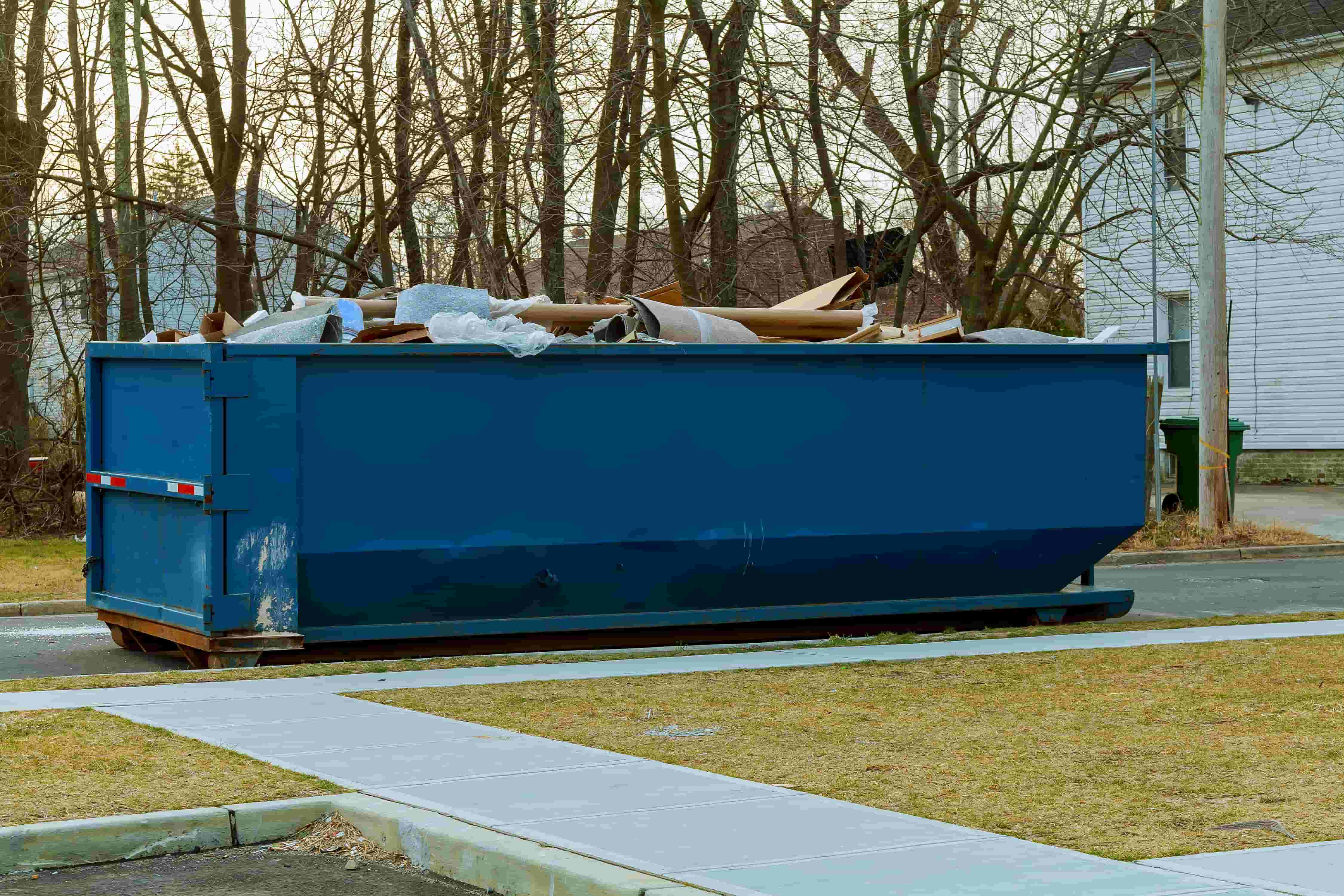 40 yard dumpster in use