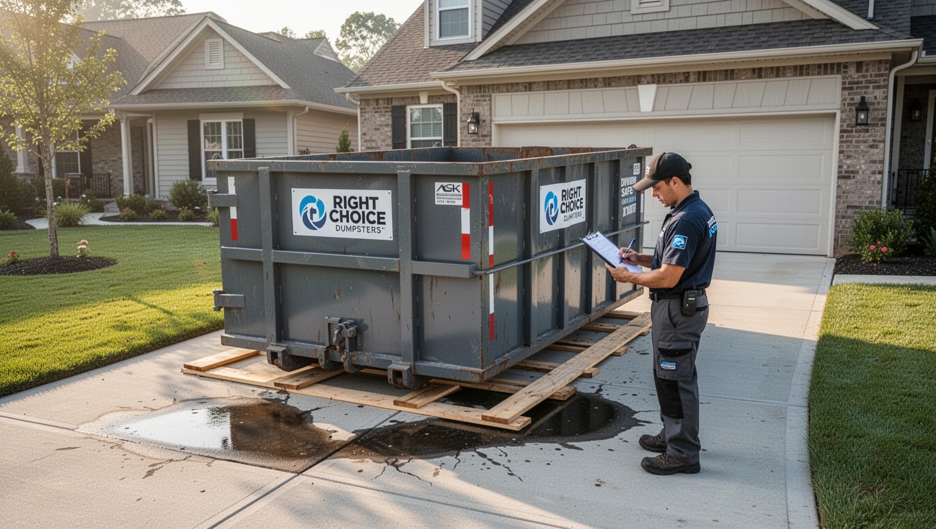 Driveway-Safe Dumpster Rentals